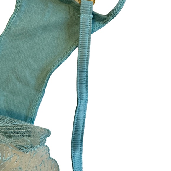 Bluebella- Alula Briefs XXXL light-blue sheer flowers mesh lace trim - Picture 12 of 12